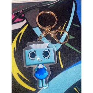 DW Tisha Keychain Keyring Acrylic Metal Clasp‎ Charm Dandy's World